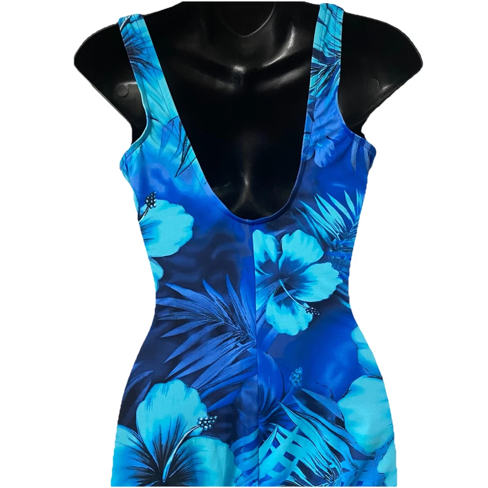 Traje de baño Maxine of Hollywood para mujer 10 florales de una pieza estilo retro pin up tropical Foto 4 de 4