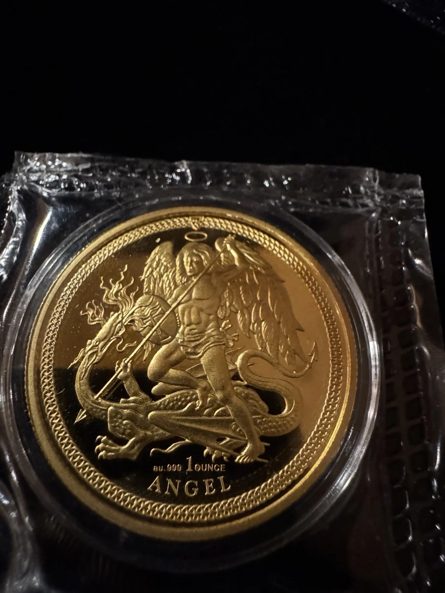 プレミアムゴールドマネーアンジェリコ Isle of Man Angel Gold Bullion Coins 1 oz Precious Metal Content