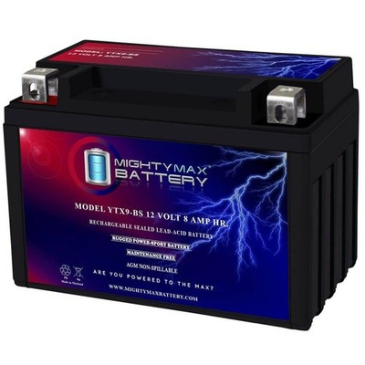 MIGHTY MAX BATTERY YTX9-BS SLA Replacement Battery for Deka ETX9