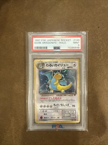 Japanese Dark Dragonite Holo PSA 9