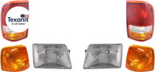 Driver and Passenger Side Headlights Assembly for Ford Ranger 1993-1997 Halogen,