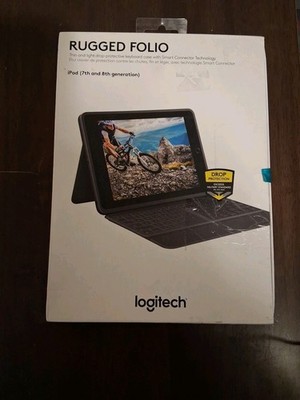 Logitech Rugged Folio Keyboard Case Protector for iPad 7th & 8th Gen 920-009293