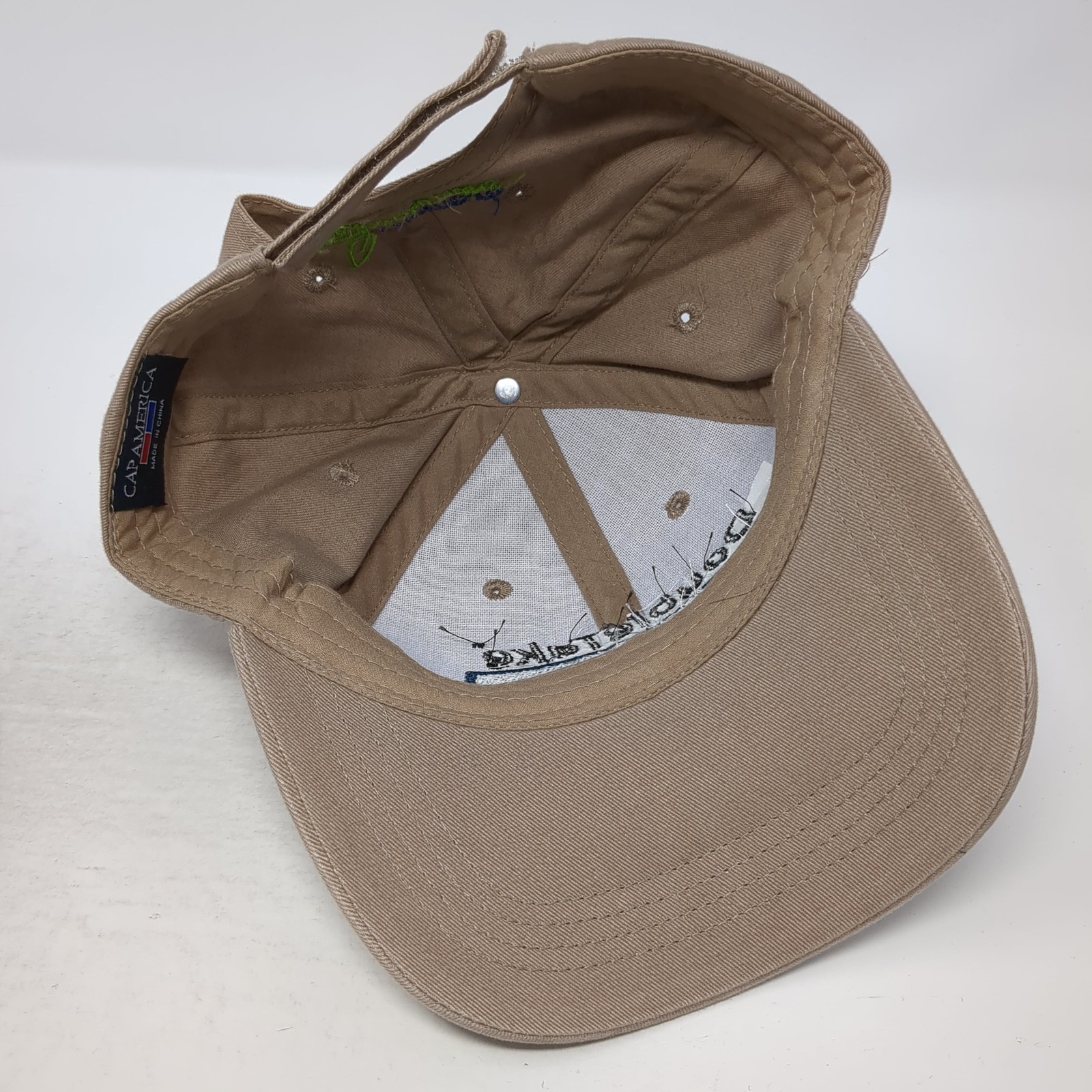 Double Take Insecticide Strapback Hat Solid Brown… - image 7