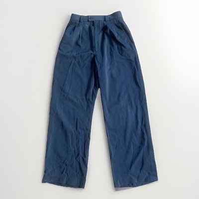 YSL Rive Gauche 40 Vintage Trousers Pants Black 70's Yves Saint Laurent