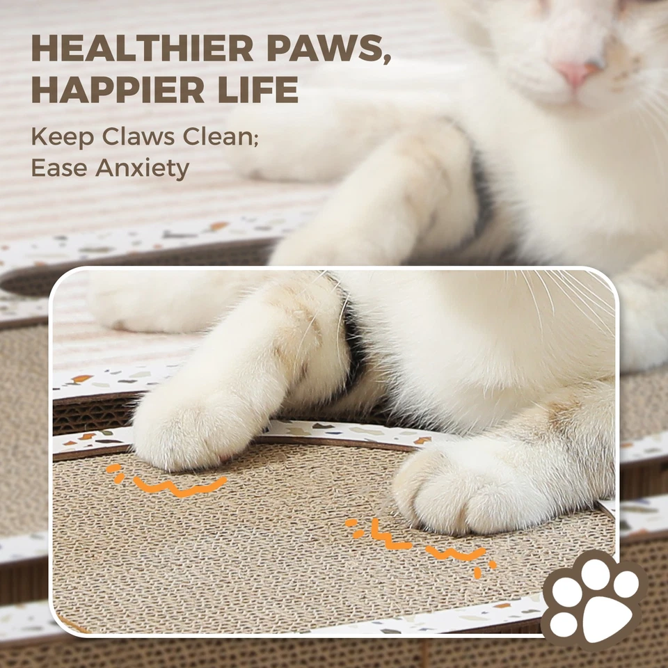 PAWZ Road Cat Scratching Pad Scratcher Board with Interactive Balls Cat Bed Toys - Image 4 of 4