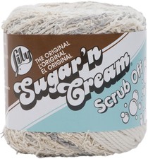 Lily Sugar'n Cream Yarn - Scrub Off-Linen - 6 Pack