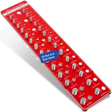 Nut and Bolt Thread Checker 38 Bolt and Nut Sizer Thread Gauge 15 Standard an...