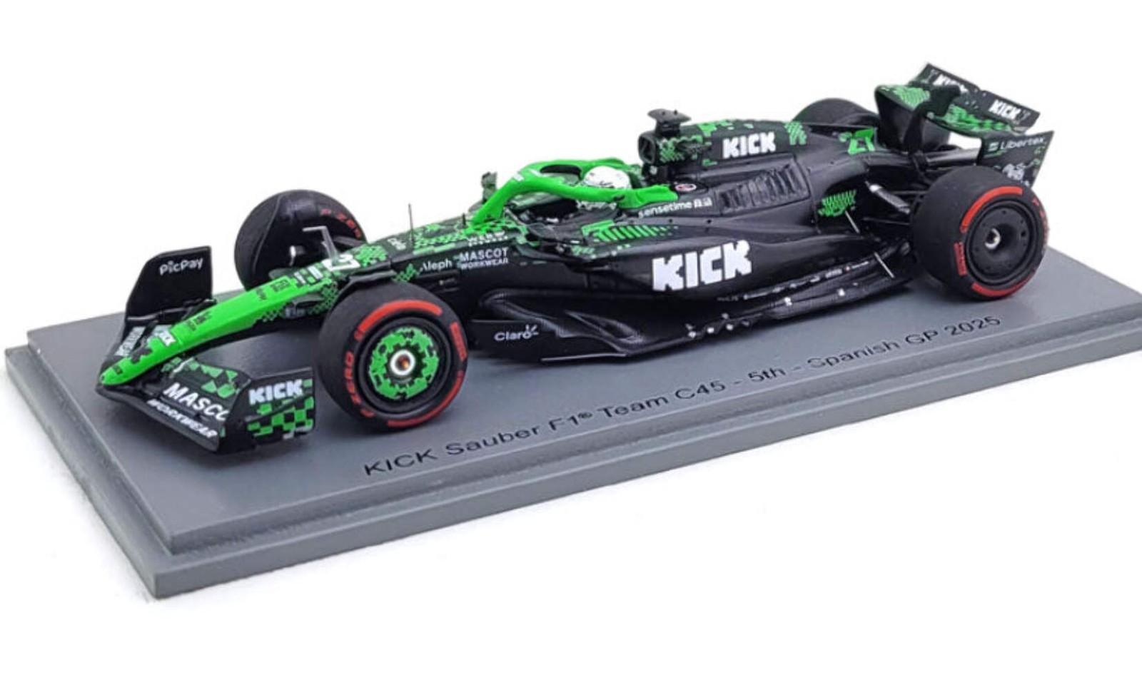 1:43rd Kick Sauber C45 Nico Hulkenberg #27 Spanish GP 2025