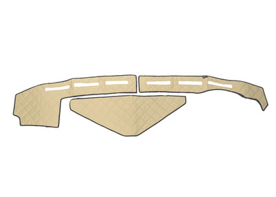 Rechtslenker Beige Eco Leder Armaturenbrettmatten für Renault T mit Sensor...