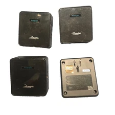 Rocketfish- Pack of 4, 2 Outlet Wall Tap 1500 Joules Surge Protector - Black