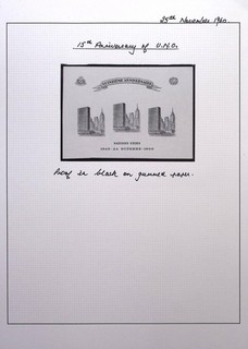 HAITI: 1960 15th Anniversary of UN Proof Ex Old Time Collection Album Page