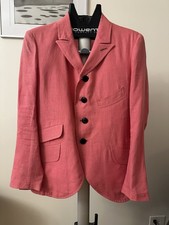 Y's Yohji Yamamoto Women's Tailored Pink Linen Jacket Blazer Size JP 3 M-L RARE