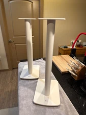 KEF S2 Speaker Stands  - Color is White Excellent Condition (Near Flawless)