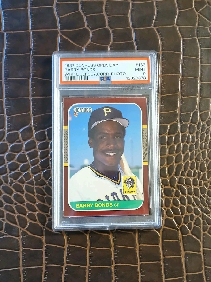 PSA9 美品　バリー・ボンズ　1987 DONRUSS　ルーキーカード Barry Bonds Professional Sports Authenticator (PSA) Baseball