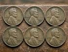 1931-1933 Lincoln Wheat Cent Penny Set of Six Coins 1931-P&D 1932-P&D 1933-P&D