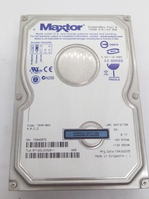MAXTOR DIAMOND Max Plus 9  IDE 120GB FESTPLATTE  3,5''#FP4985