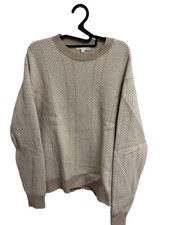 Uniqlo JW Anderson Knit Sweater Dark Gray Casual Pullover