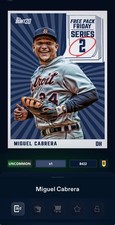 DIGITAL CARD '20 TOPPS BUNT AWARD MIGUEL CABRERA FREE PACK FRIDAY S2 UNCOMMON