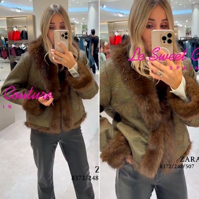 ZARA WOMAN NWT FW25 EMBROIDERED DOUBLE-FACED JACKET 8372/248/507