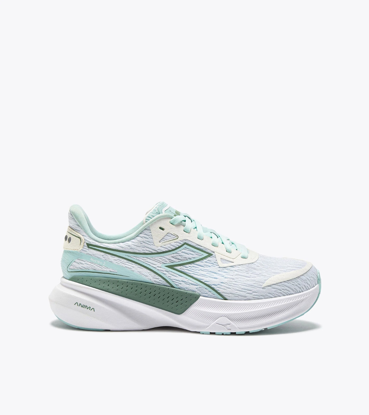 Women's Diadora Nucleo 2, White/Pastel Blue, 11 B Medium US