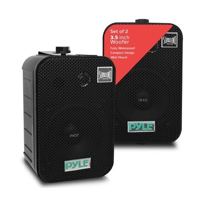 Pyle - Outdoor Speaker System Wired (Pair), Marine Grade 2 Way 300W... Fast Ship