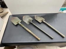 Vintage Lot Of 3 U.S. Military Folding Trench Shovel and Mattock/Pick, Korea