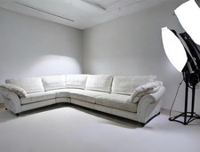 Duresta Princeton Ruched Medium Corner Sofa RRP £ 8845