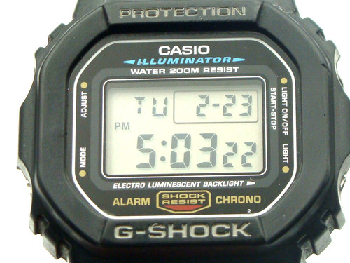 CASIO G-SHOCK DW-5600E 3229 Watch Black WATER RESISTANT Battery repla fromjapan