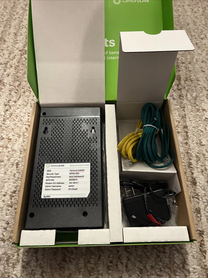 CenturyLink Wireless Modem Router Model #C1100Z New/Box Not Sealed - Image 2 of 3