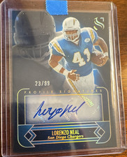 Panini Silhouette Lorenzo Neal Profile Signatures Chargers Autograph 23/99
