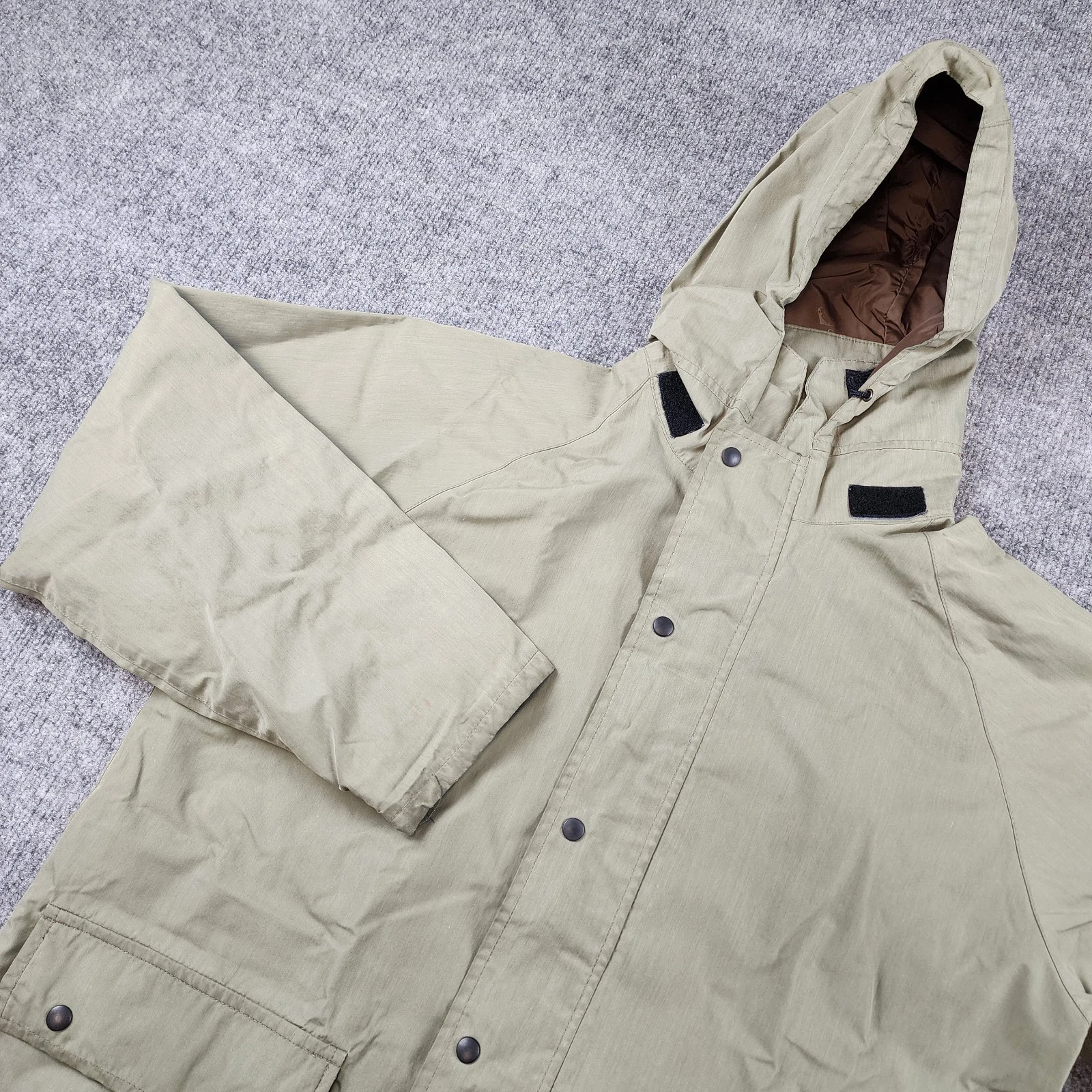 Orvis Vintage Men's Gore-Tex Green Zip Hooded Fishing Jacket Size Medium