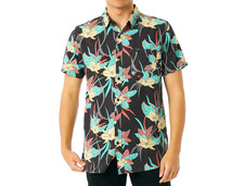 RIP CURL PACIFIC RINSE S/S Men's Woven Shirt - BLK - Size XL - NWT