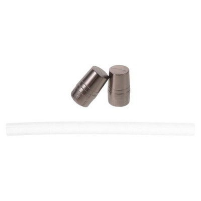 2pcs UmbrellaMetal Rod End Cap - Tip Cap Replacement with Rubber Sleeves for