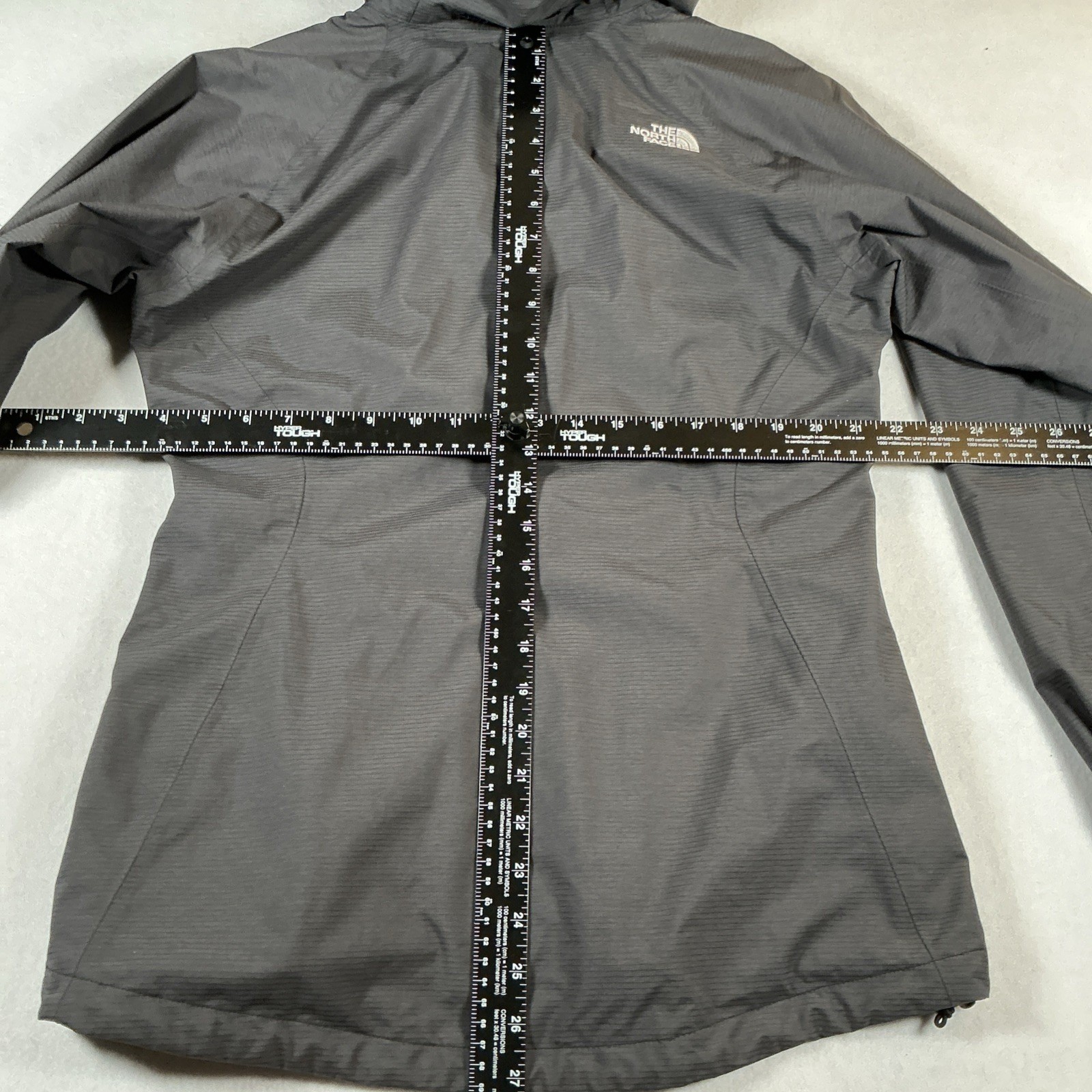 The North Face Women's HyVent Long Sleeve 3 in 1 Gray Zip Hooded Jacket Small thumbnail 10