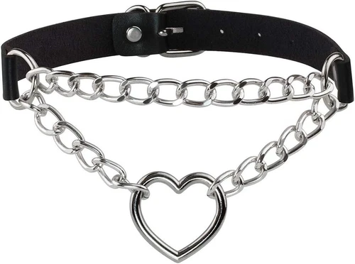 Eigso Pop Punk Collar Choker Vintage Retro Steampunk Dark Goth Style Black 