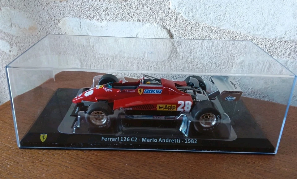 Ferrari 126 C2 MARIO ANDRETTI 1982 - 1/24 Altaya Collection Voiture port Offert - Photo 2/4