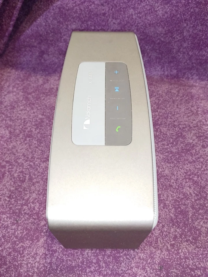 Altavoz inalámbrico Bluetooth Nakamichi plateado BTSP80 EXCELENTE Foto 3 de 4