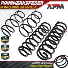 4x Fahrwerksfeder Vorne Hinten L + R für Renault Megane II Kombi KM0/1 1.9L 2.0L