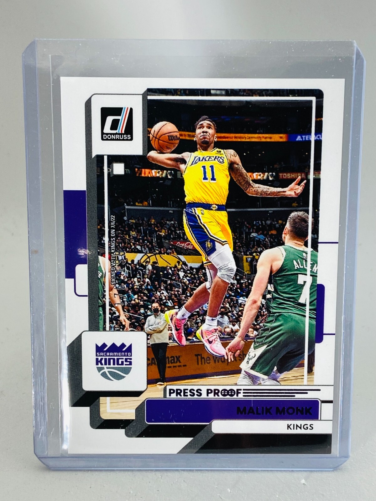 2022-23 Panini Donruss Malik Monk Press Proof Purple #141