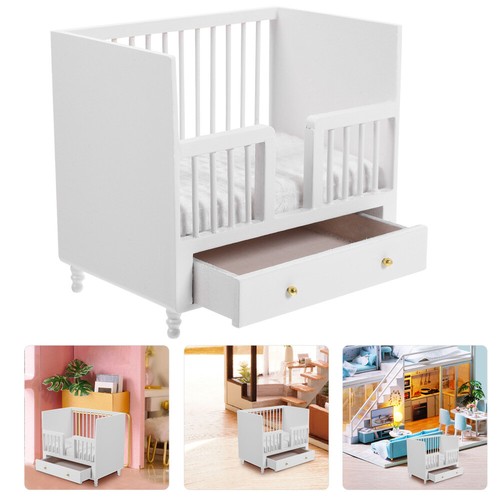 Doll House Bed Dollhouse Mini Furniture Miniature Toddler Child
