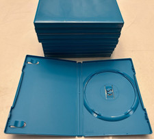 LOT 10 Official OEM Nintendo Wii U Blue Empty Replacement Video Game Cases NEW