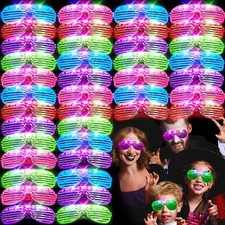 40 Pack LED Glasses Glow In The Dark Party Supplies for Kids Adults Neon Party
