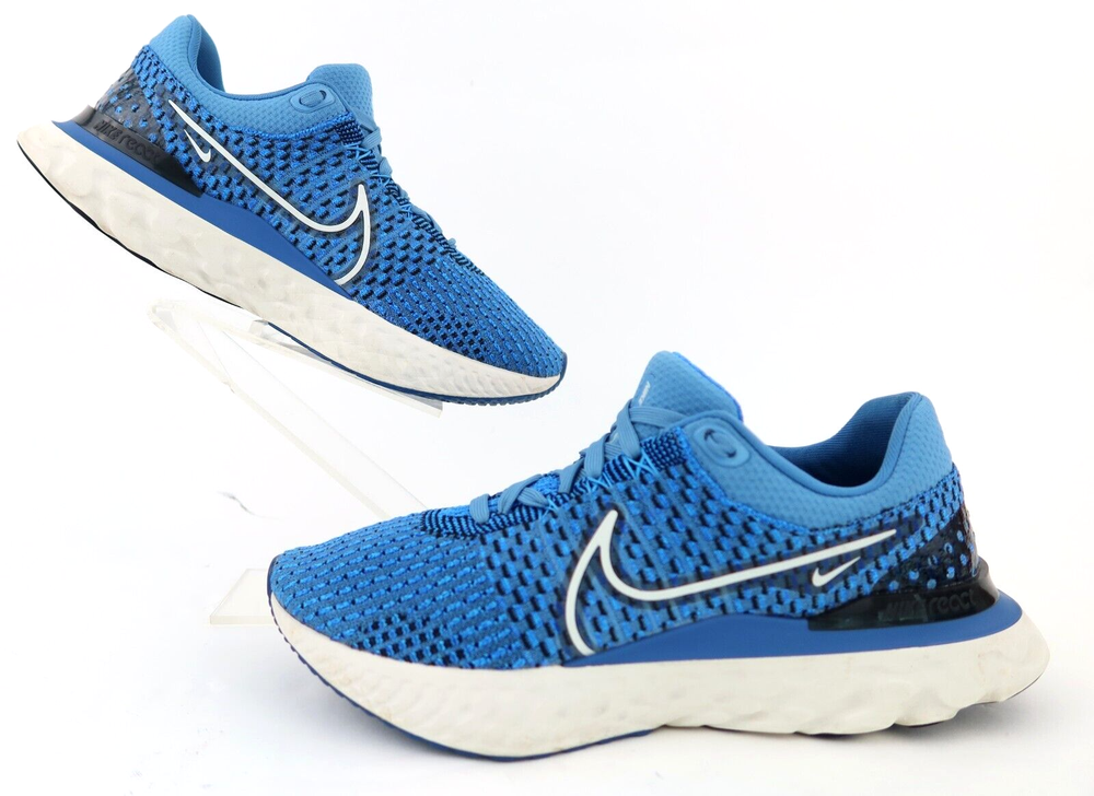 Nike React Infinity Run Flyknit 3 Mens Running Shoes Dutch Blue Size 9.5