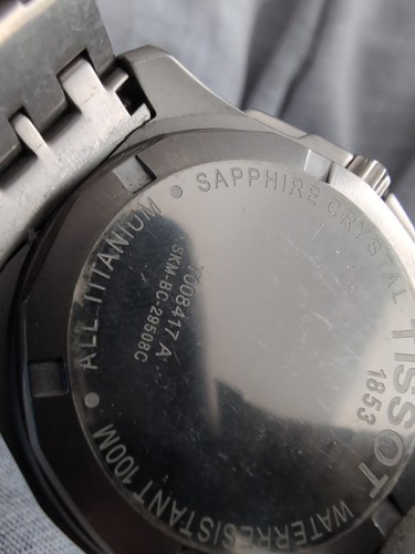 Men's Tissot PRC 100 Titatnium Champagne Dial Pre-owned T008.417.44.061.00 - Picture 3 of 3