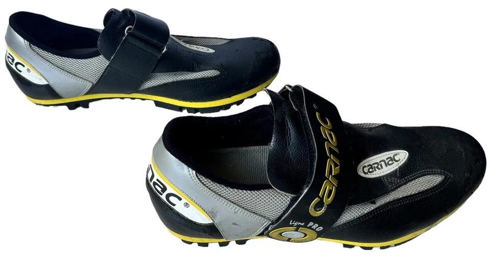 Zapatos de ciclismo Carnac para hombre talla 12,5 Ligne Pro negros para ciclismo correa de encaje clip Foto 2 de 4