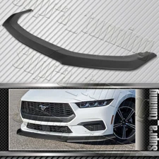 Matt Black Front Bumper Lip Spoiler Splitter For 2024-2025 Ford Mustang ECO