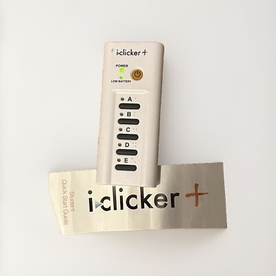 iClicker + Plus Student Response Remote Control Model RLR15 Tested & Works