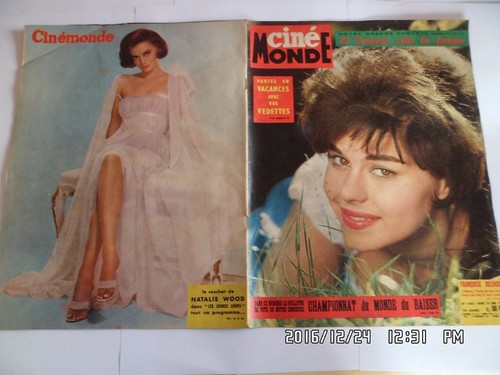 CINEMONDE N°1402 20.06.1961 FRANCOISE DELDICK NATALIE WOOD K2