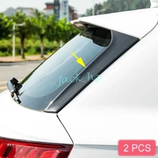 For 2018-2024 Audi Q5 SQ5 Carbon Fiber Rear Window Spoiler Side Wing Trim Cover