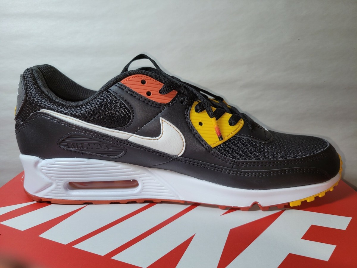 Nike Sneaker Nike Airmax 90 Black And Orange Mens Nike Air Max 90